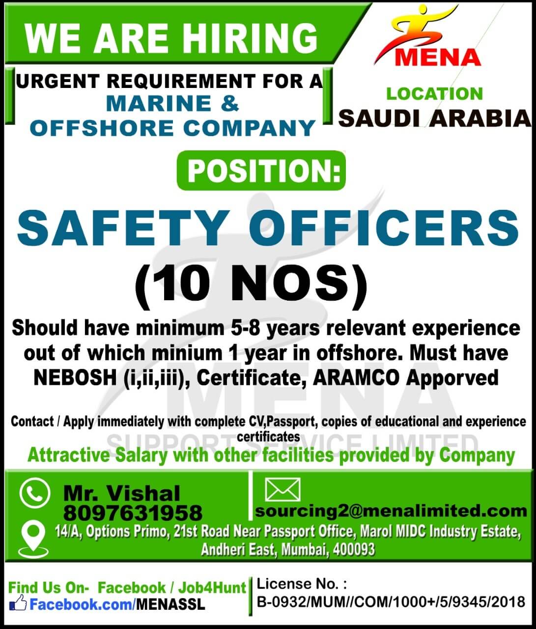 Urgent Requirement For Saudi Arabi Jobs In Saudi Arabia