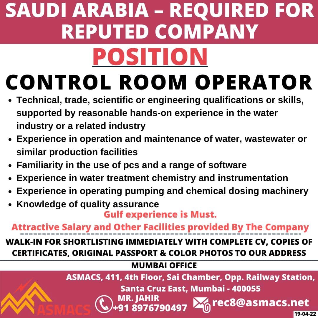 Required For Reputed Company Saudi Arabia Jobs In Saudi Arabia