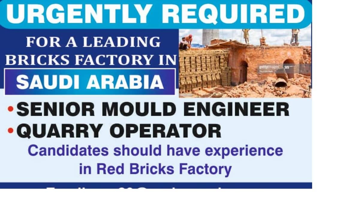 URGENTLY REQUIRED FORA LEADING SAUDI ARABIA