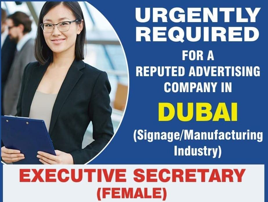 URGENTLY REQUIRED FOR A REPUTED ADVERTISING COMPANY IN