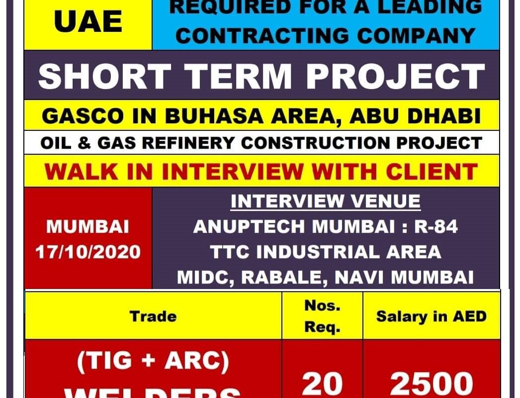 REQUIRED FOR A LEADING UAE — jobs in UAE