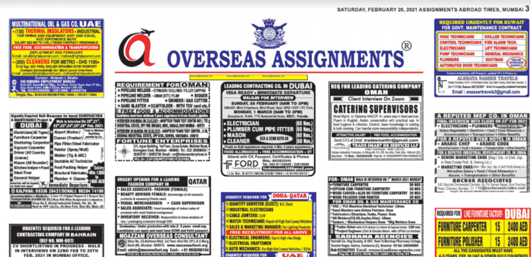 Assignment Abroad Times 23rd June 2021