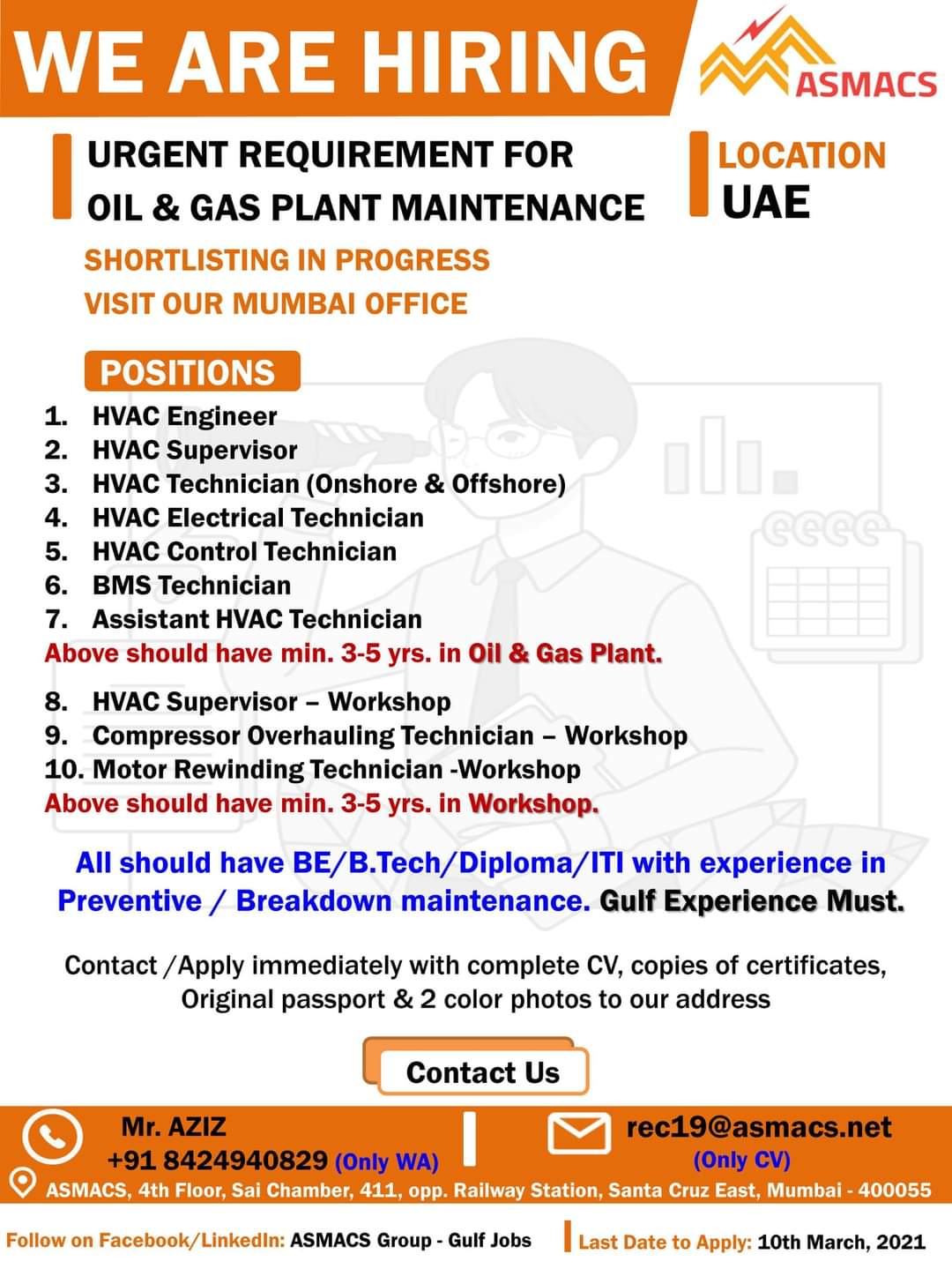 urgent-requirement-for-oil-gas-plant-maintenance-jobs-in-uae