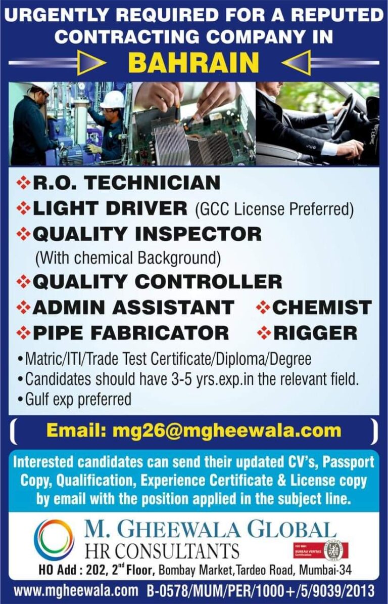 jobs in Bahrain