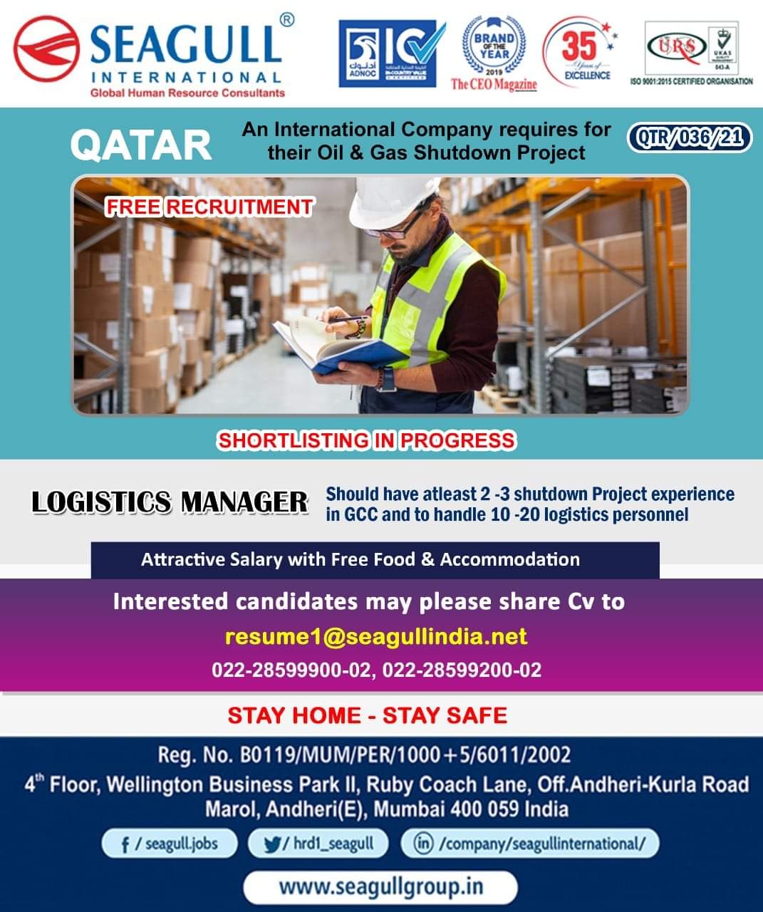 Required for Qatar — Jobs in Qatar