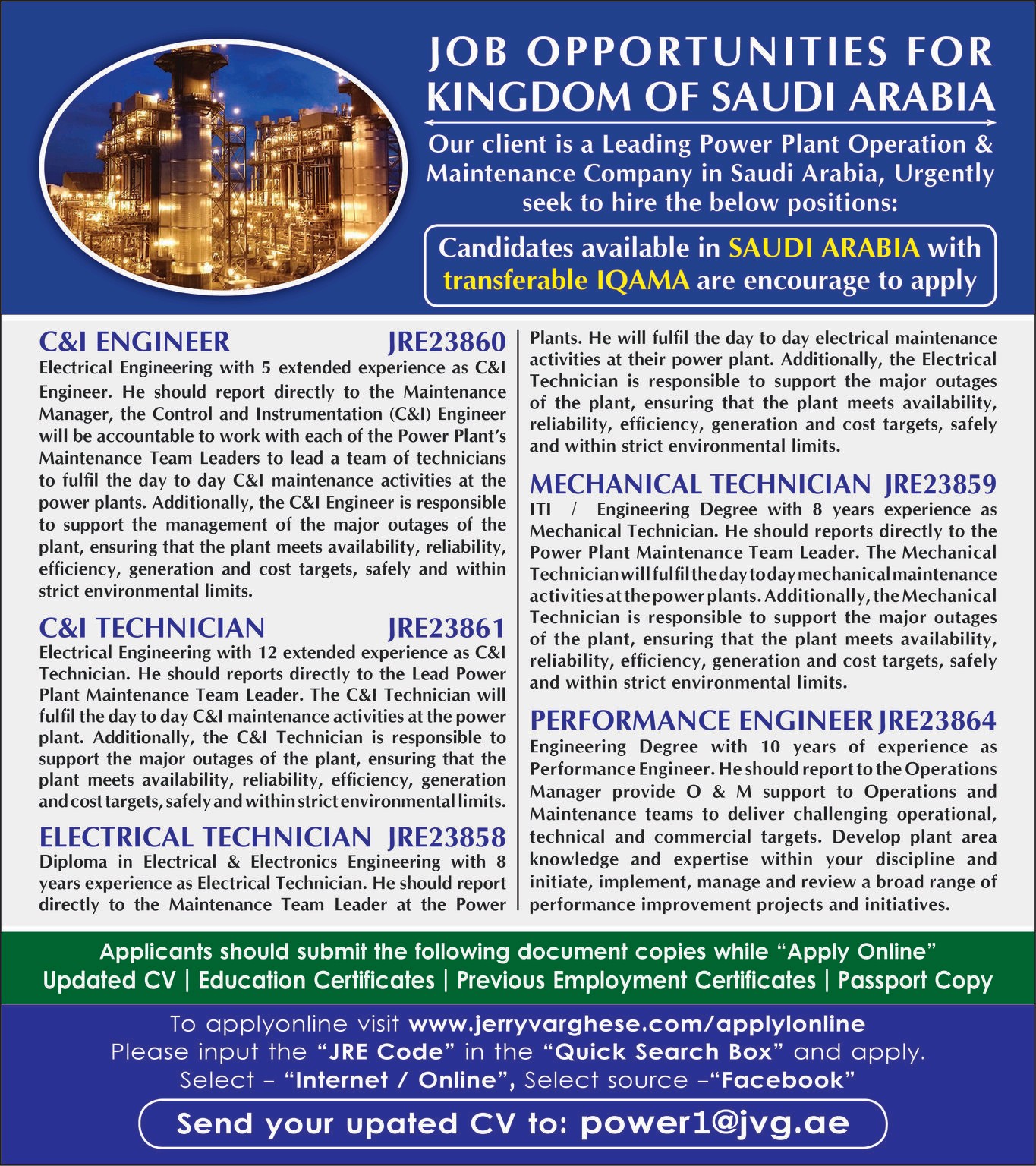 Jobs in saudi Arabia