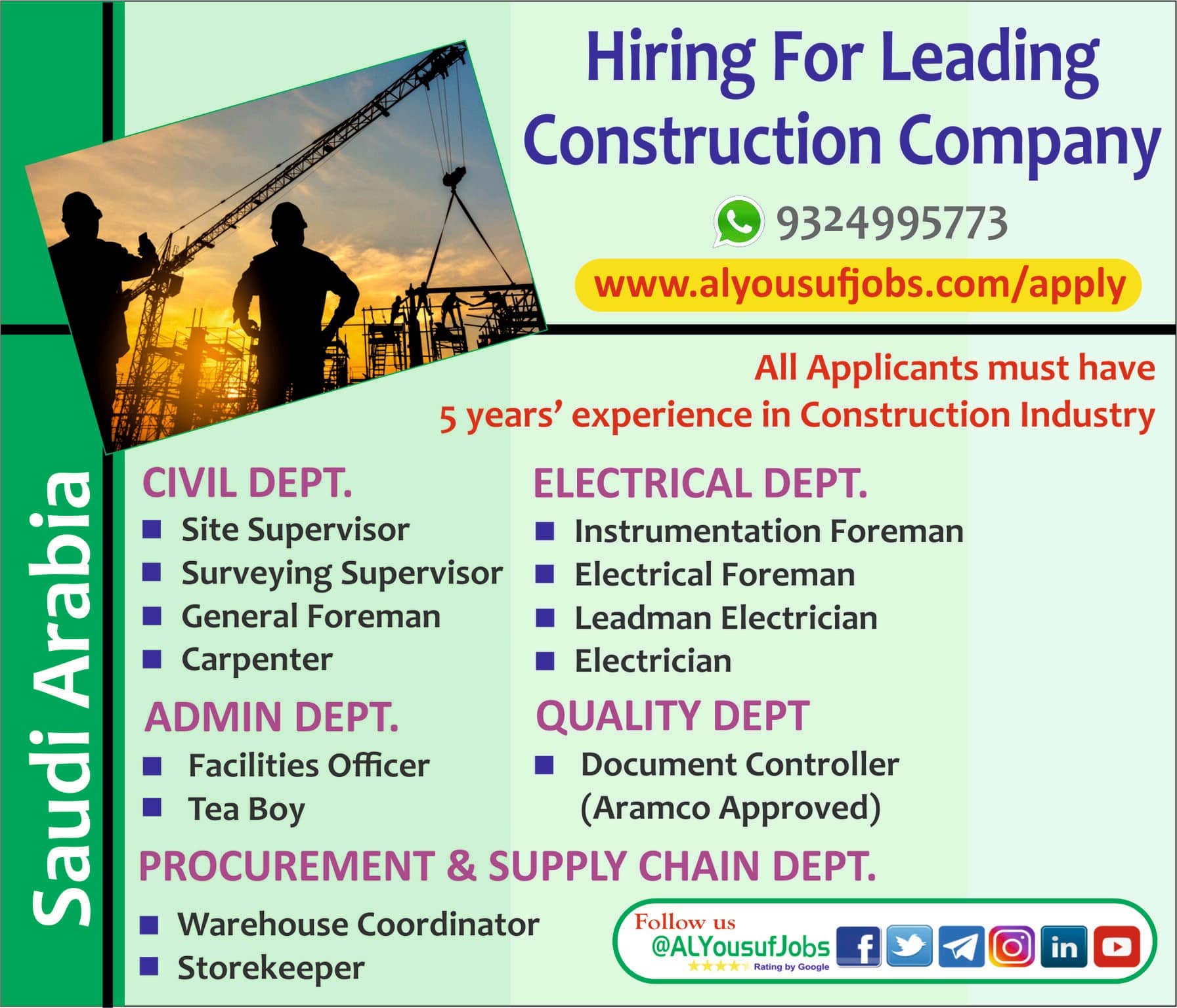 hiring-for-leading-construction-company