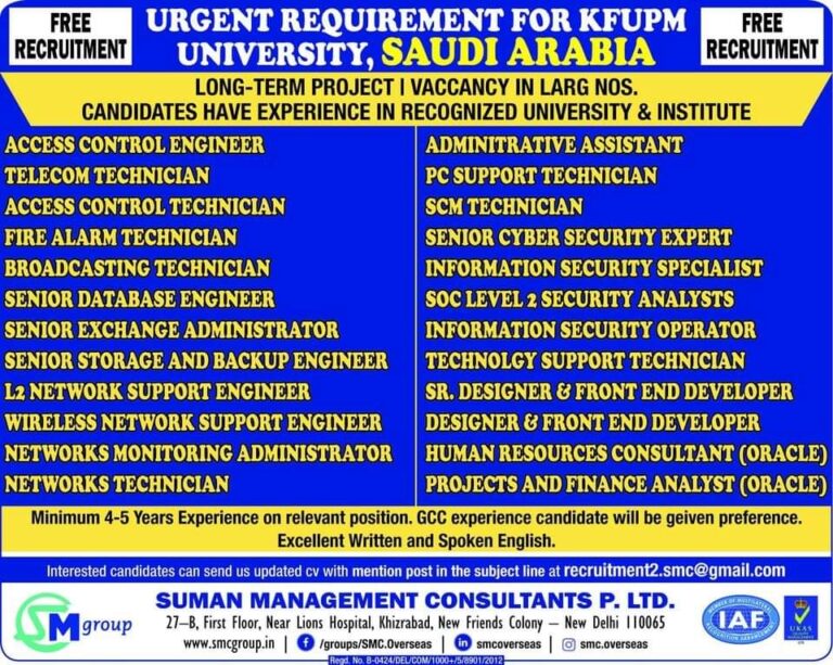 Jobs in Saudi Arabia