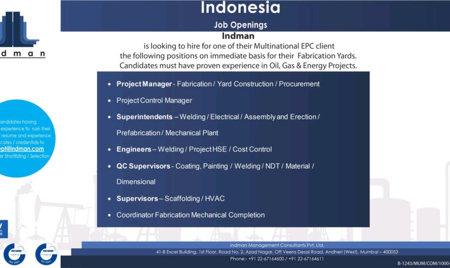 Required for Indonesia