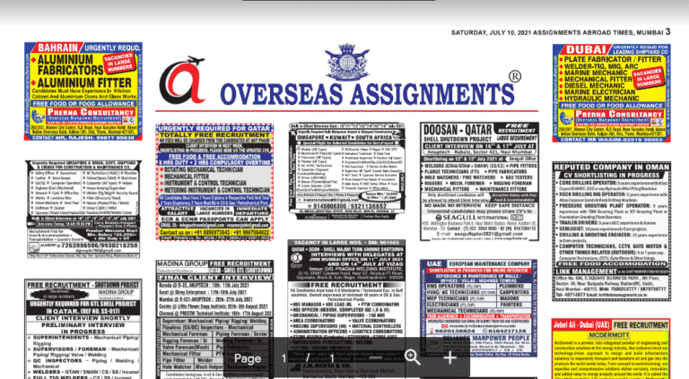 Assignment Abroad Times 22nd December 2021