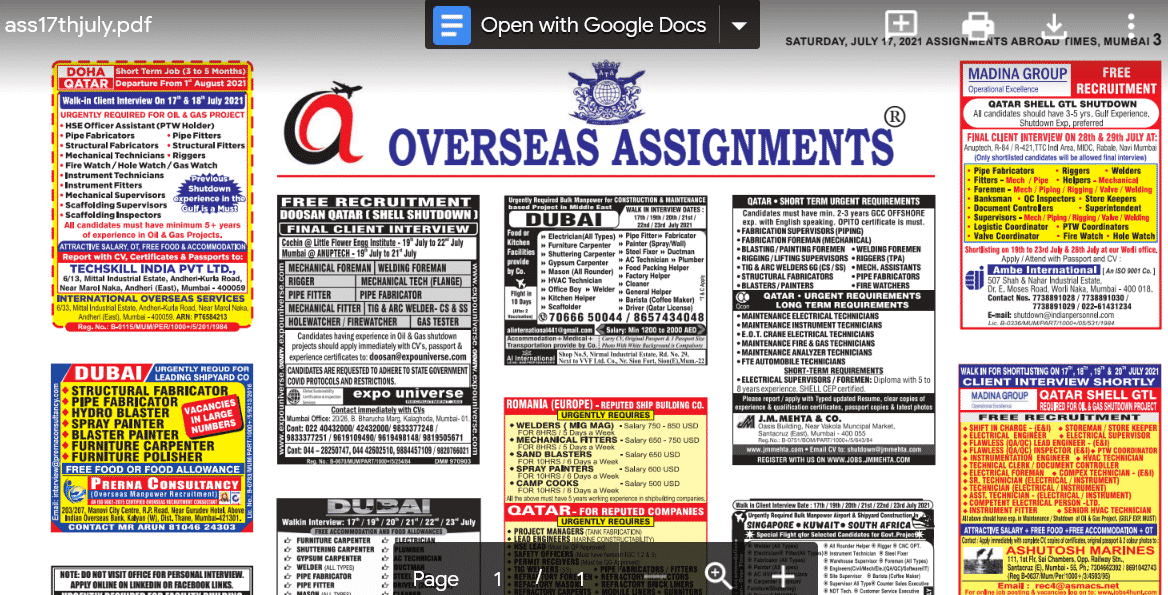 assignment abroad times 25 september 2021