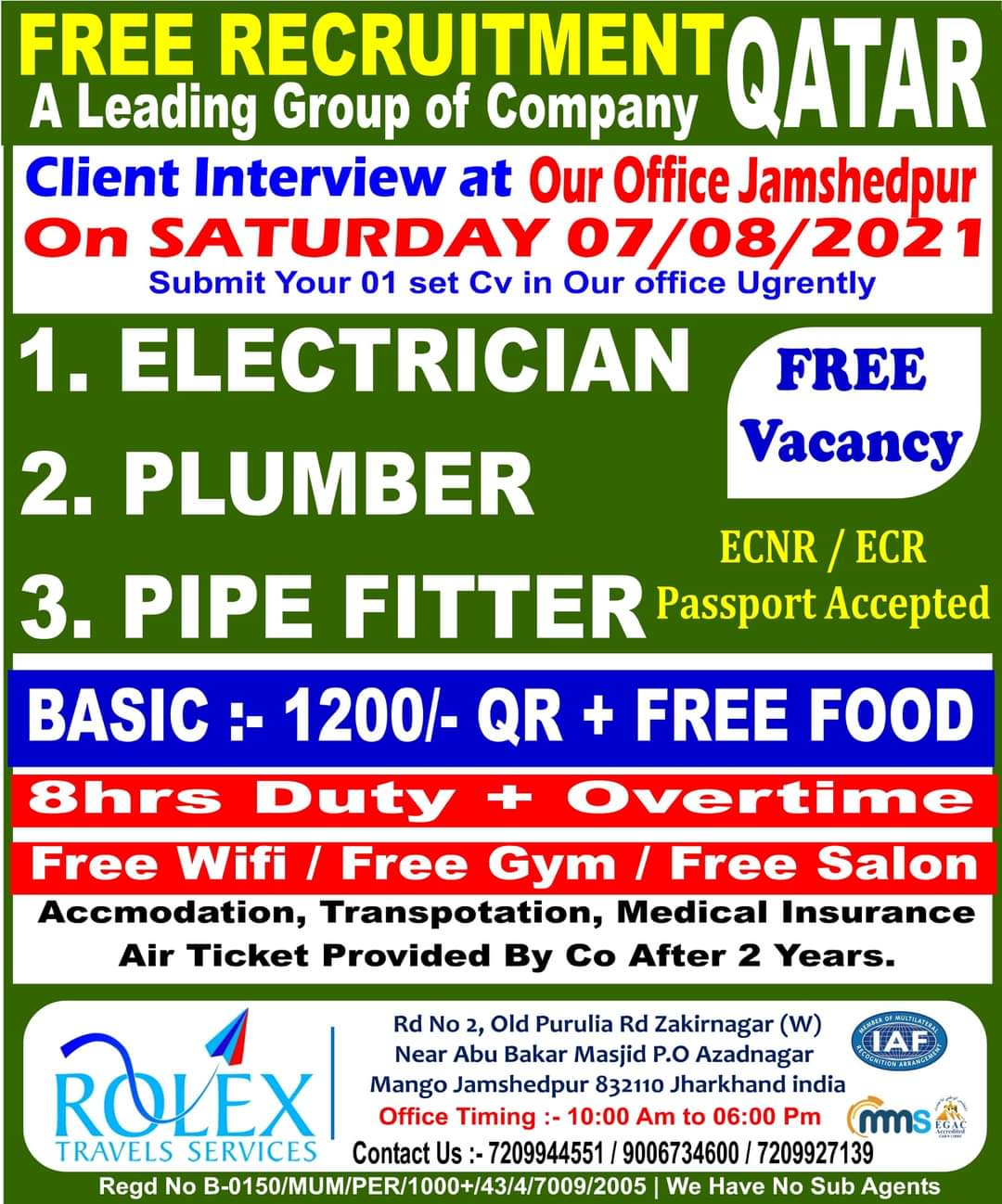 Required For QATAR Jobs In Qatar