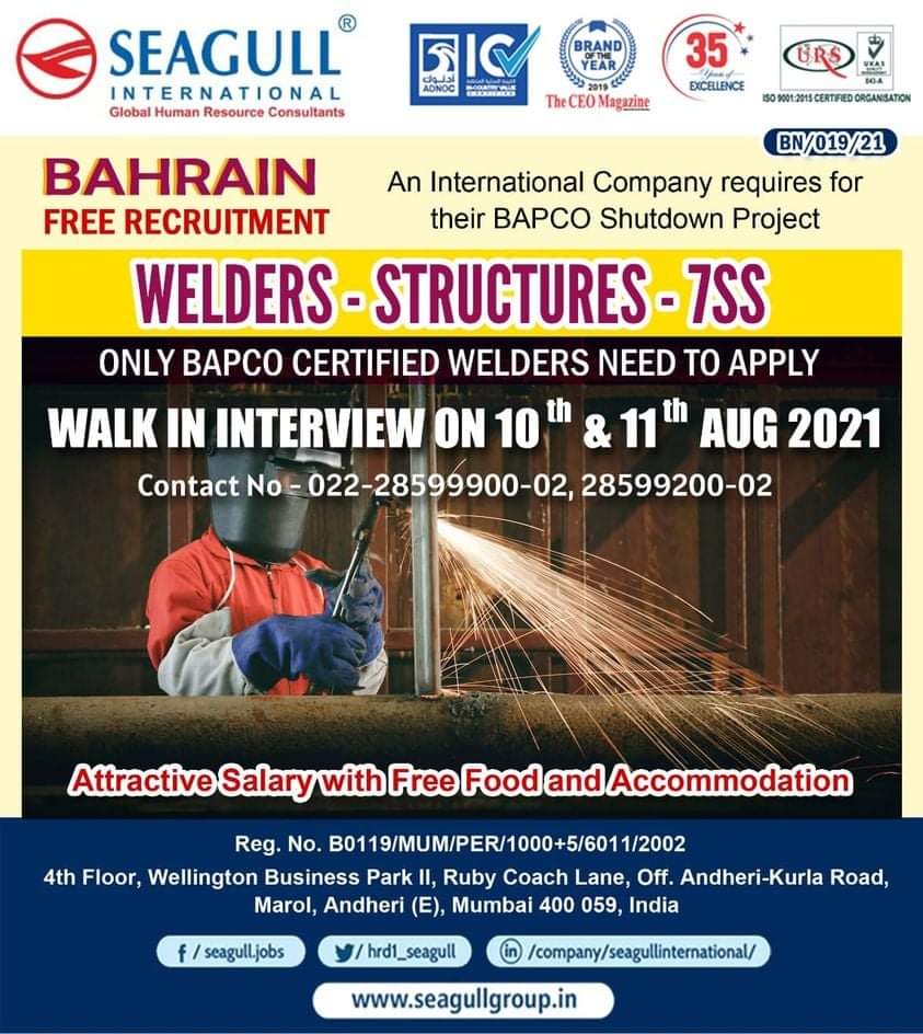 Required for Bahrian — Jobs in Bahrain