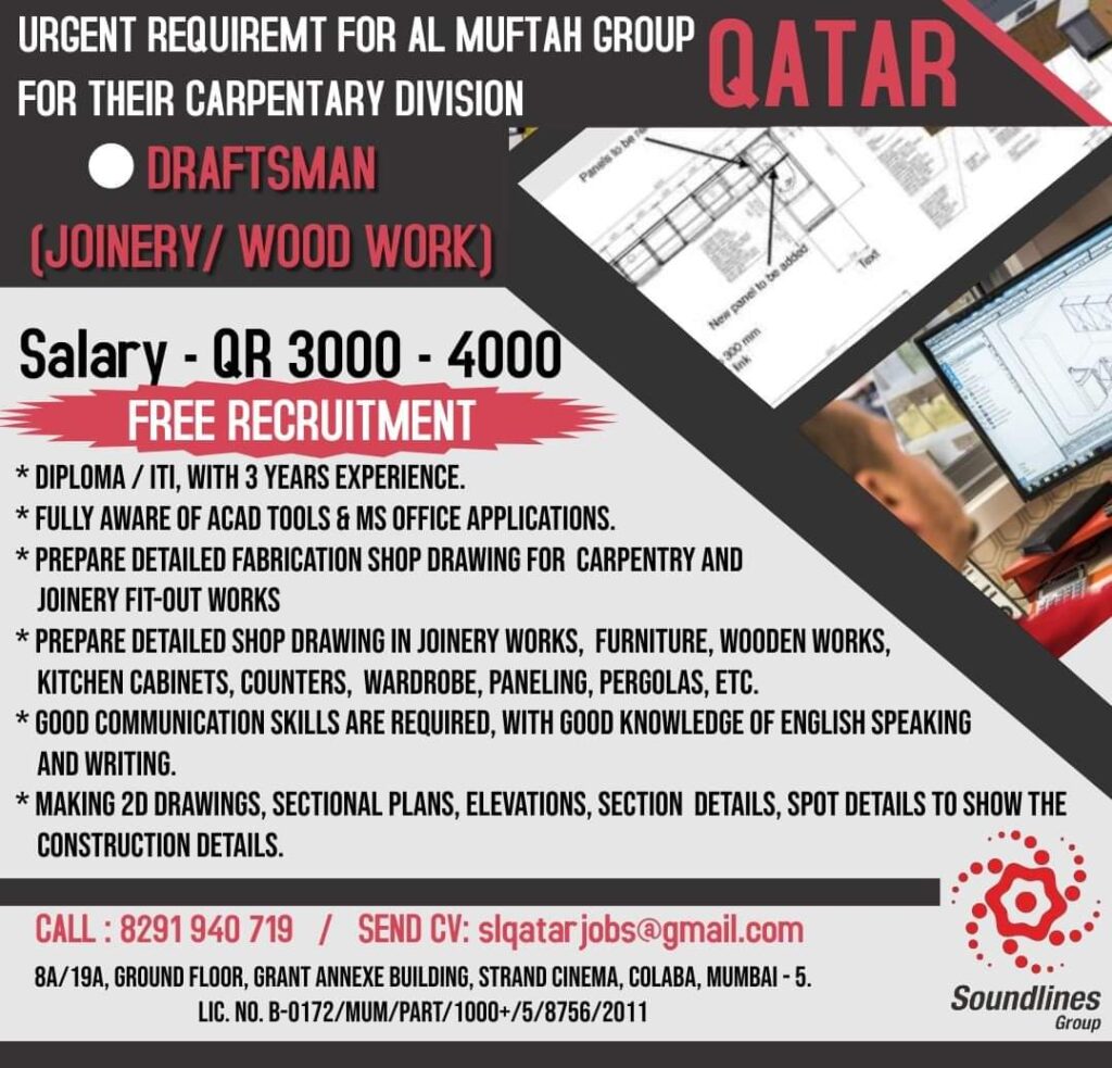 URGENT REQUIREMENT FOR QATAR — Jobs In Qatar