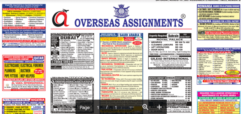 Assignment Abroad Times 20th April 2022