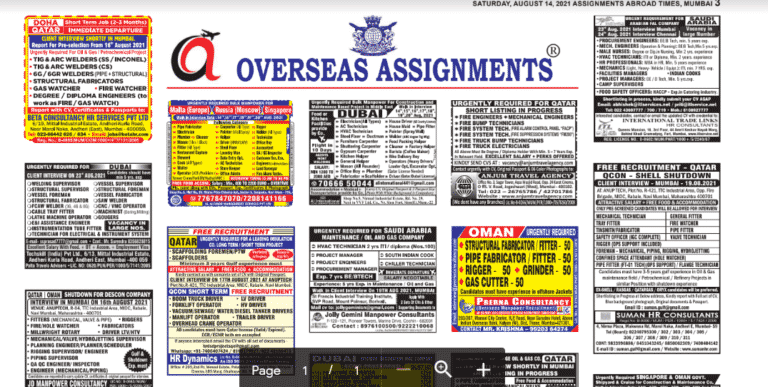Assignment Abroad Times 03rd Nov 2021