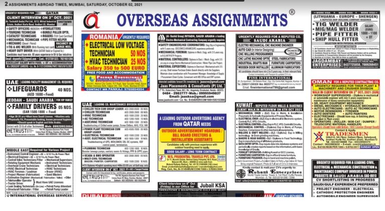 Assignment Abroad Times 20th October 2021