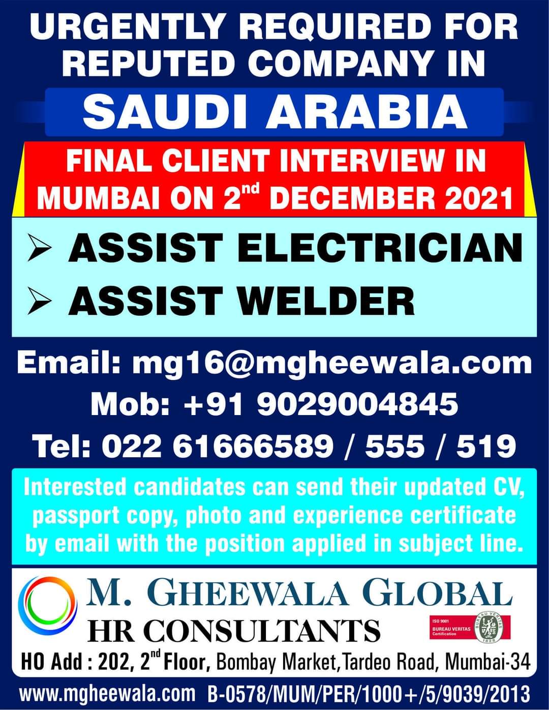 JOBS IN SAUDI ARABIA