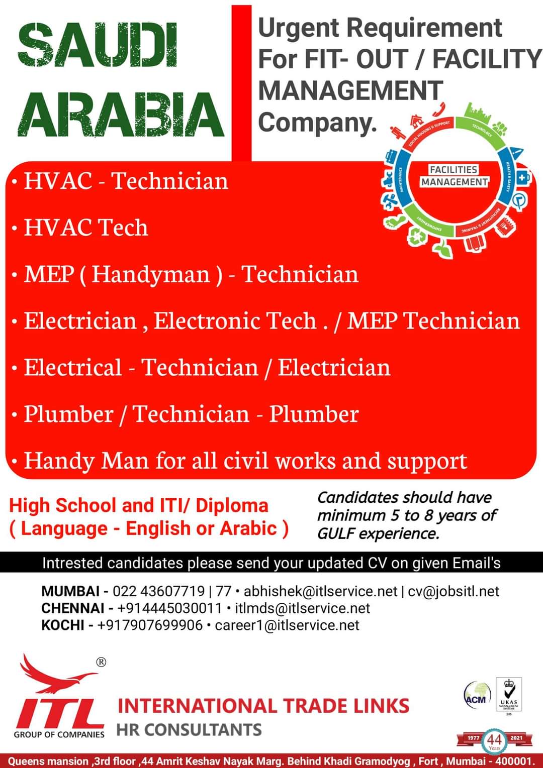 Required For Saudi Arabia Jobs In Saudi Arabia