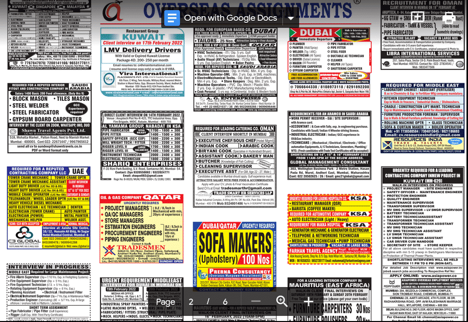 Assignment Abroad Times 12th February 2022