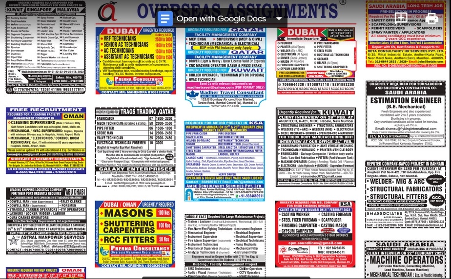 Assignment Abroad Times 19th February 2022