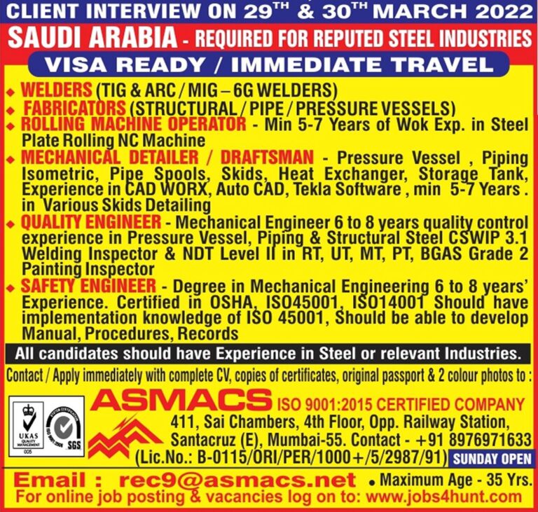 Jobs in Saudi Arabia