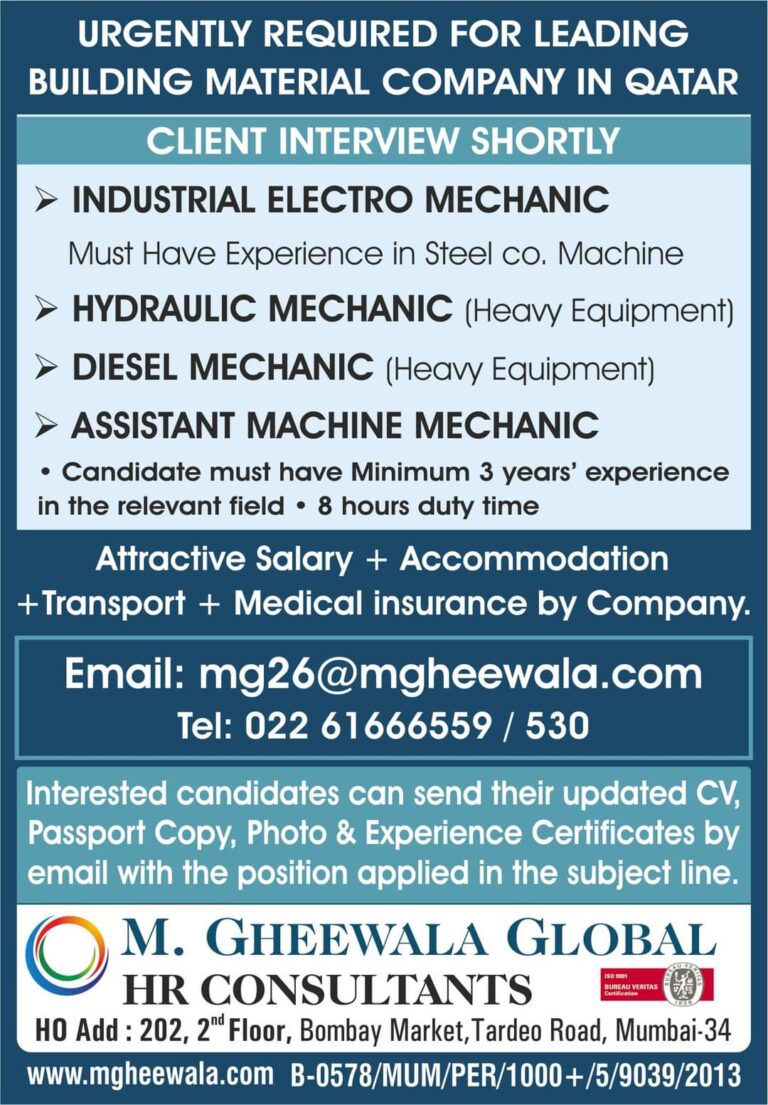 JOBS IN QATAR