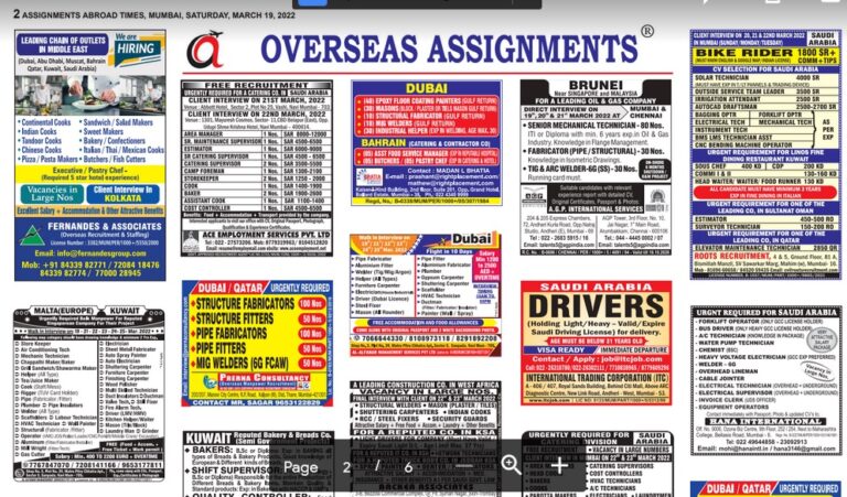 Assignment Abroad Times 19th March 2022