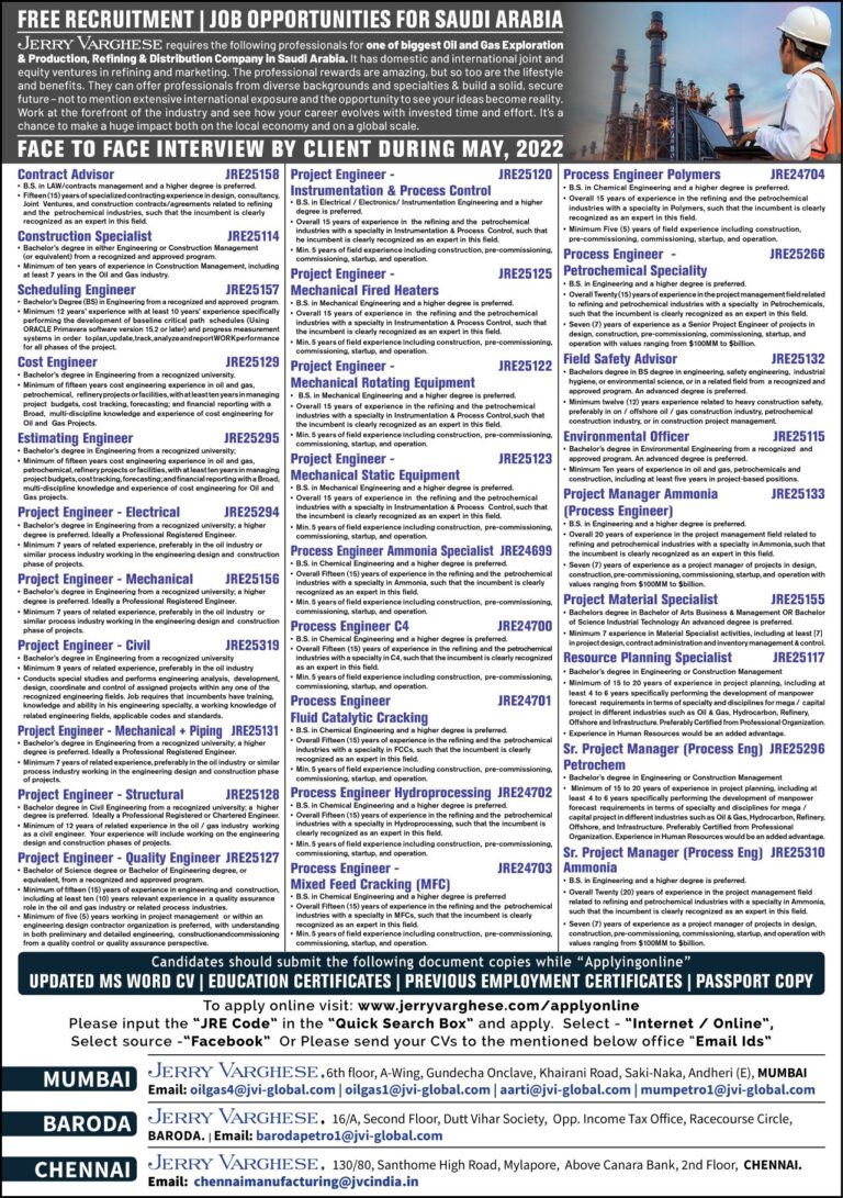 Jobs in Saudi Arabia