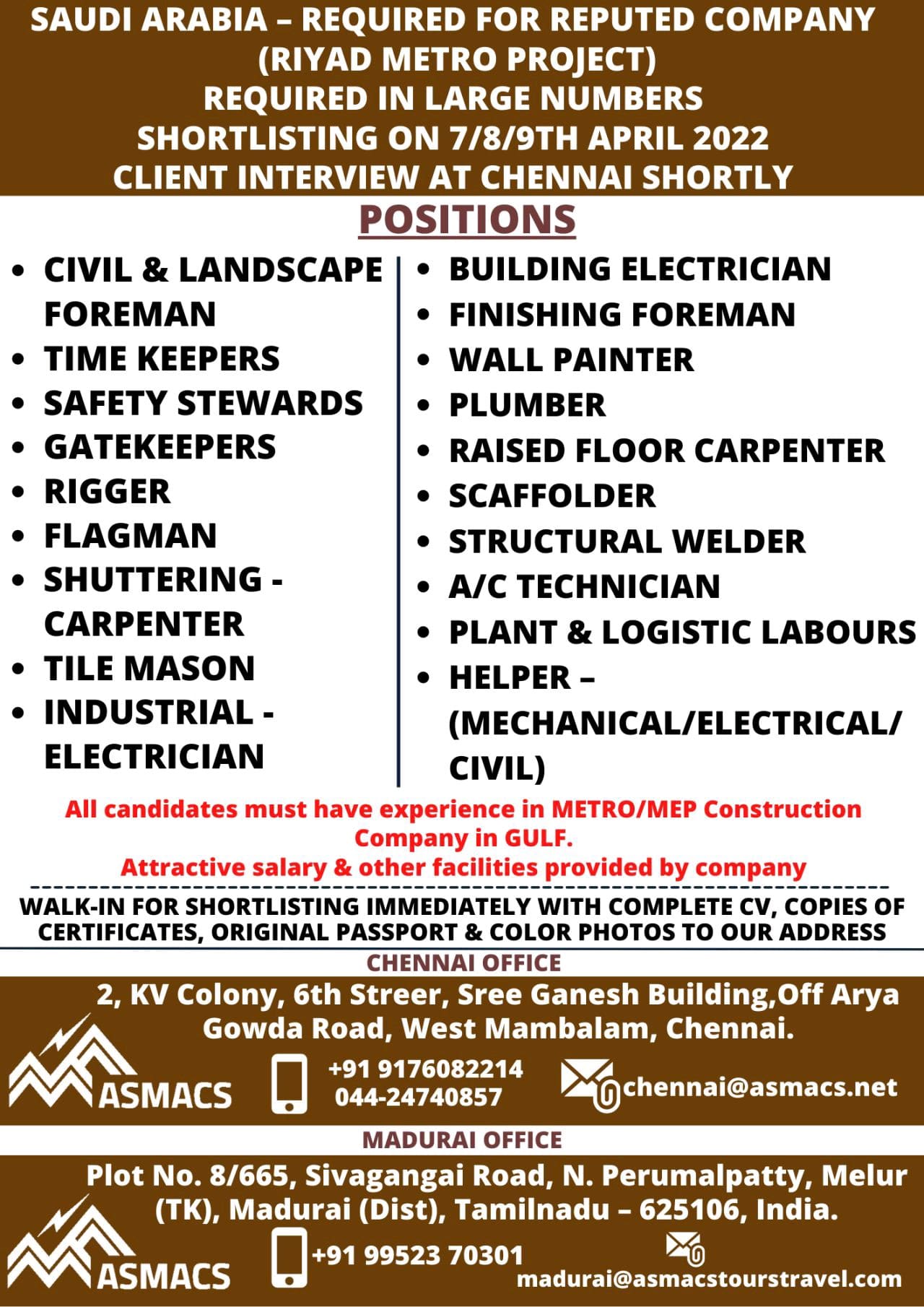 Jobs in Saudi Arabia