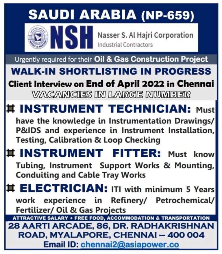 Jobs in saudi Arabia