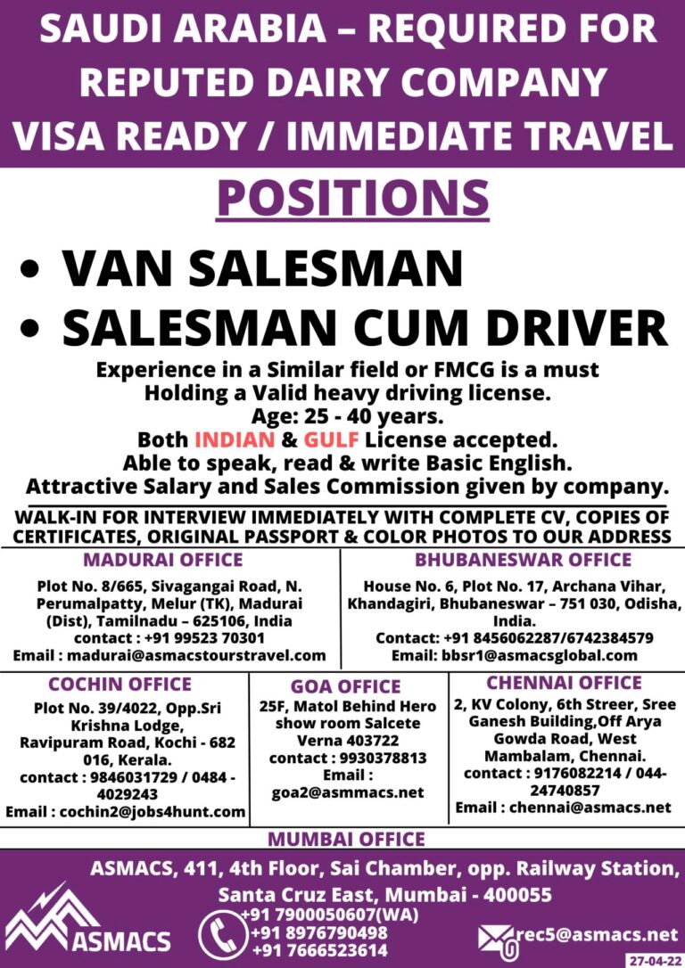 Required for Saudi Arabia