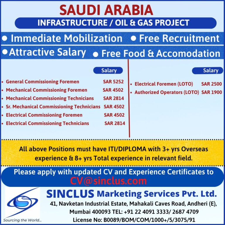 Jobs in Saudi Arabia