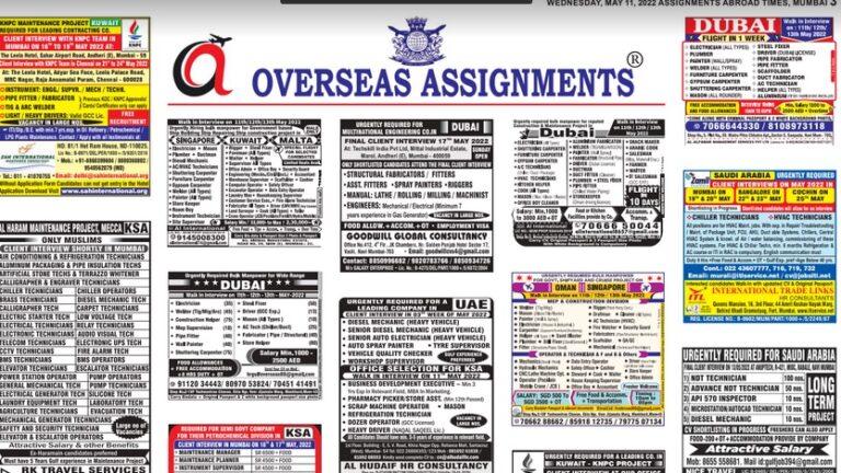 assignment abroad times 11th may 2022