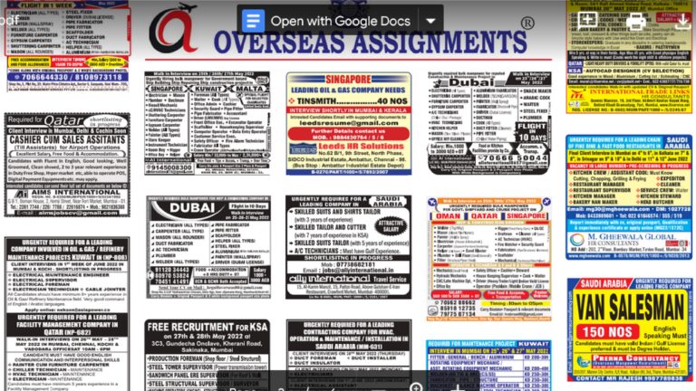assignment abroad times 25th may 2022