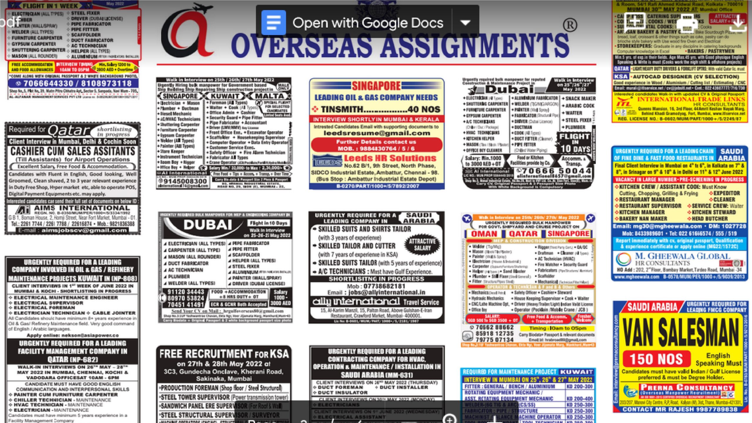 assignment abroad times 25th may 2022