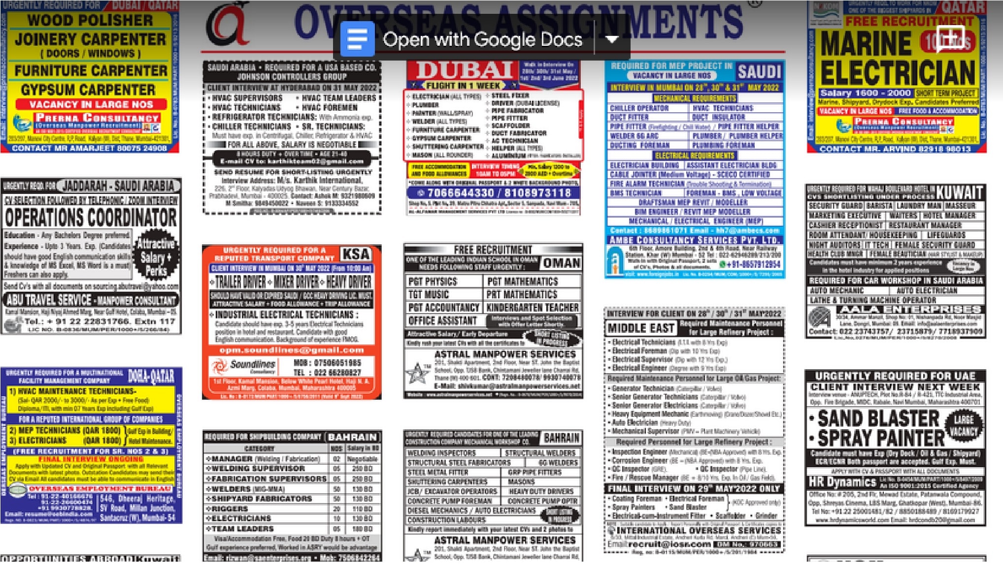 assignment abroad times 28th may 2022