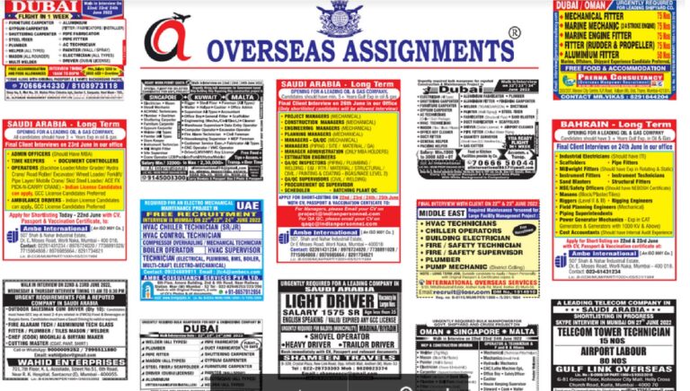 assignment abroad times 22nd June 2022