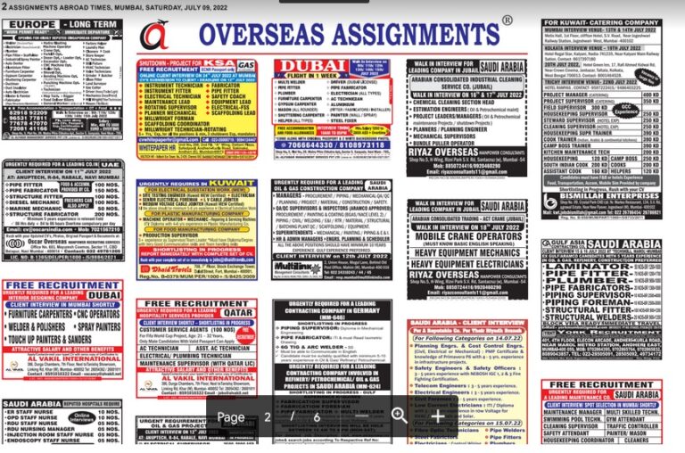 ssignment abroad times 09th July 2022