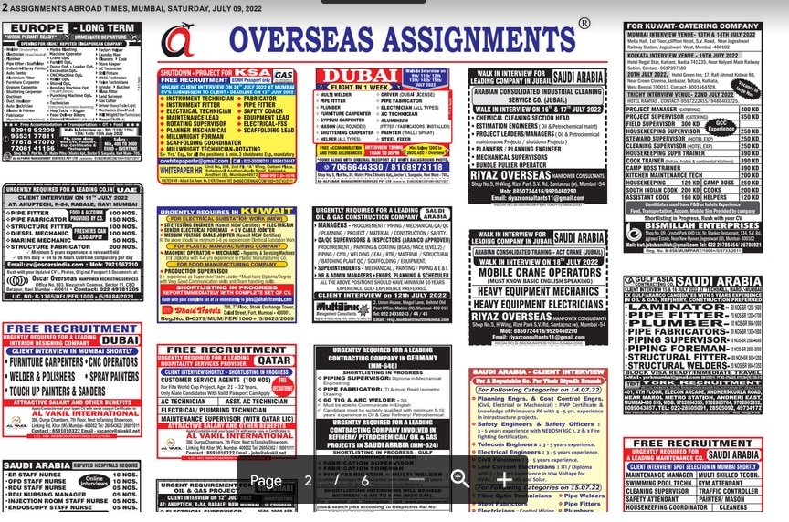 ssignment abroad times 09th July 2022