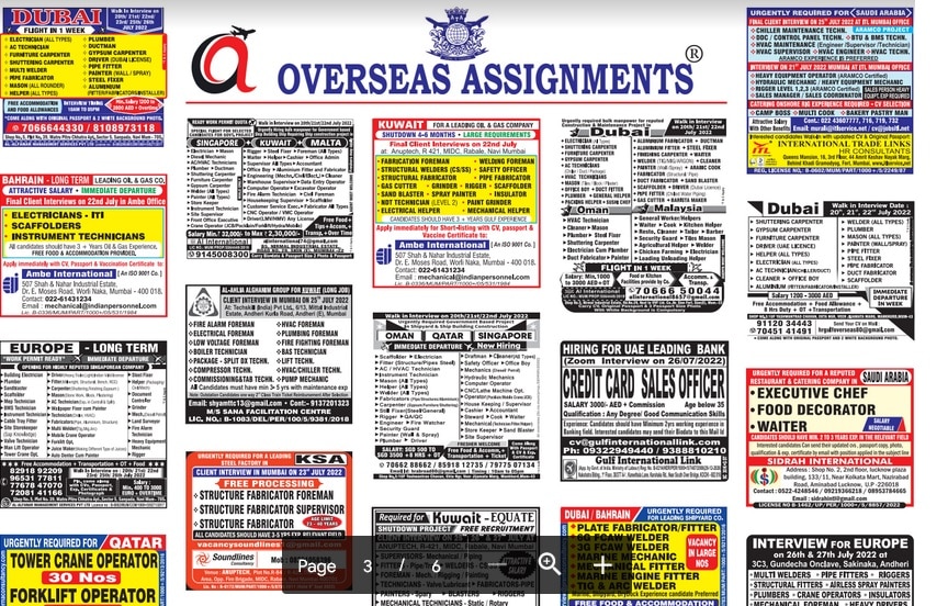 assignment abroad times 23rd July 2022