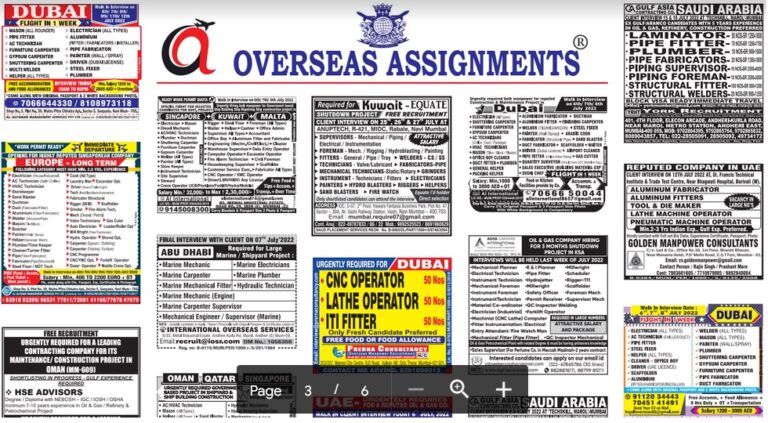 assignment abroad times 06th July 2022