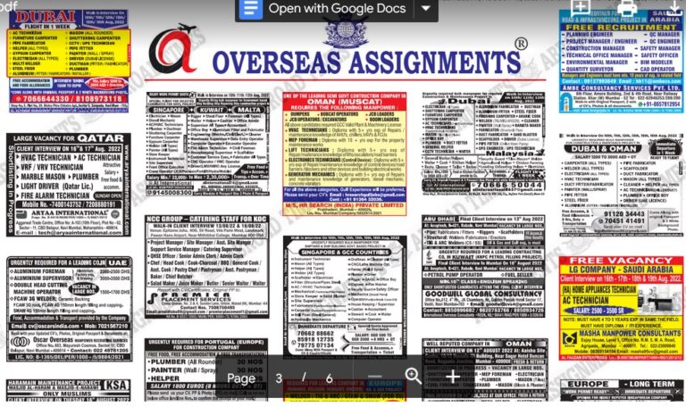 assignment abroad times 10th august 2022