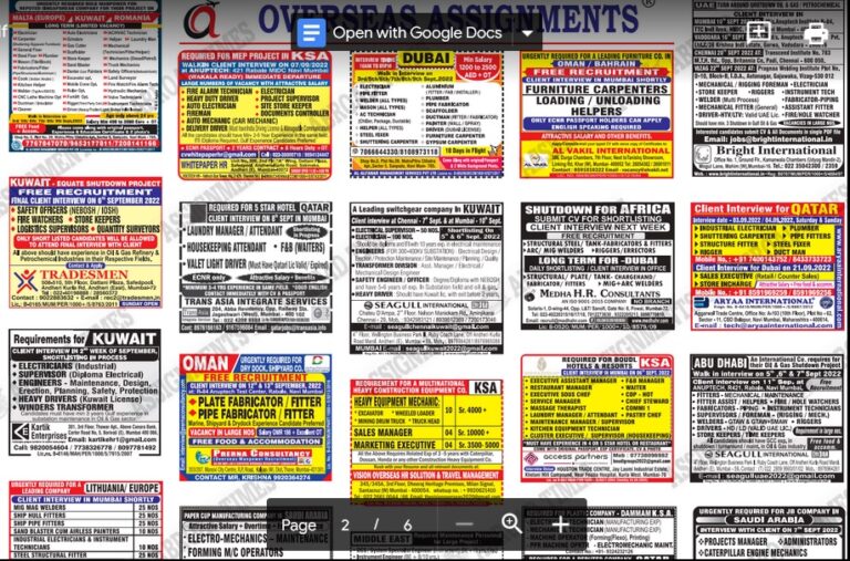 assignment abroad times 03rd sept 2022