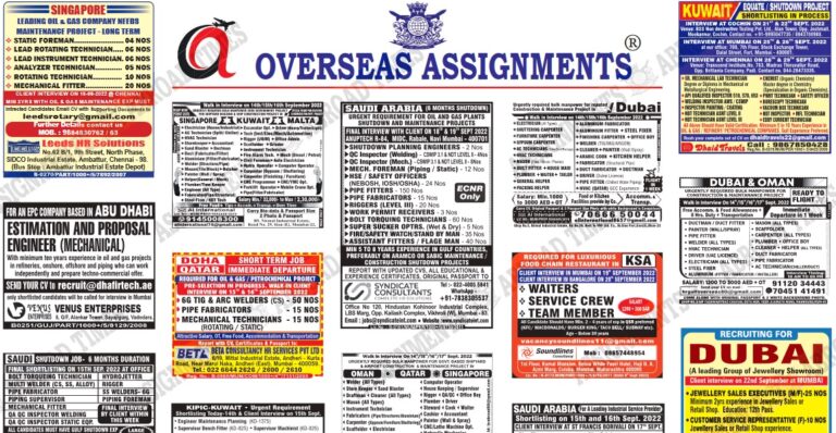 assignment abroad times 14th september 2022