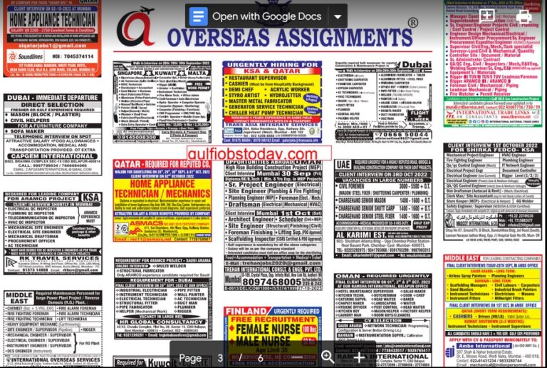 assignment abroad times 28th september 2022