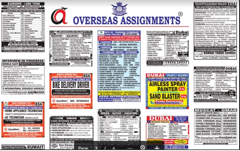 assignment abroad times 19th october 2022