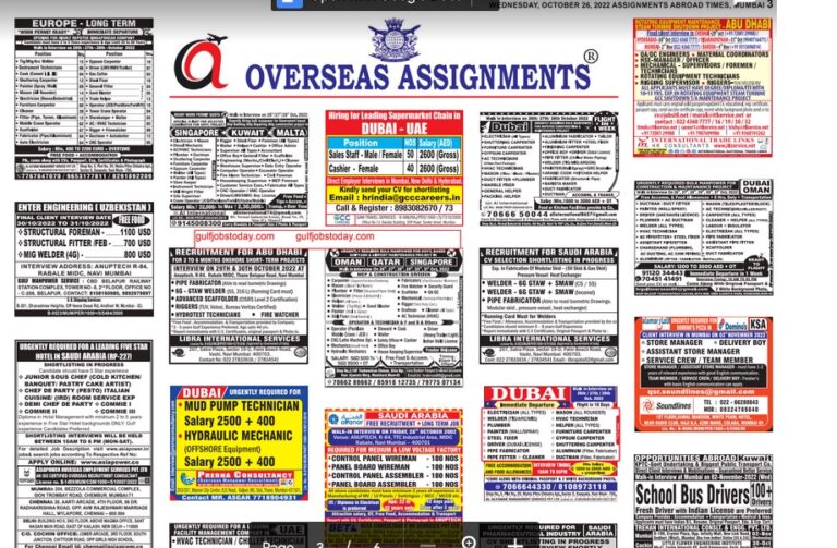 assignment abroad times 26th october 2022