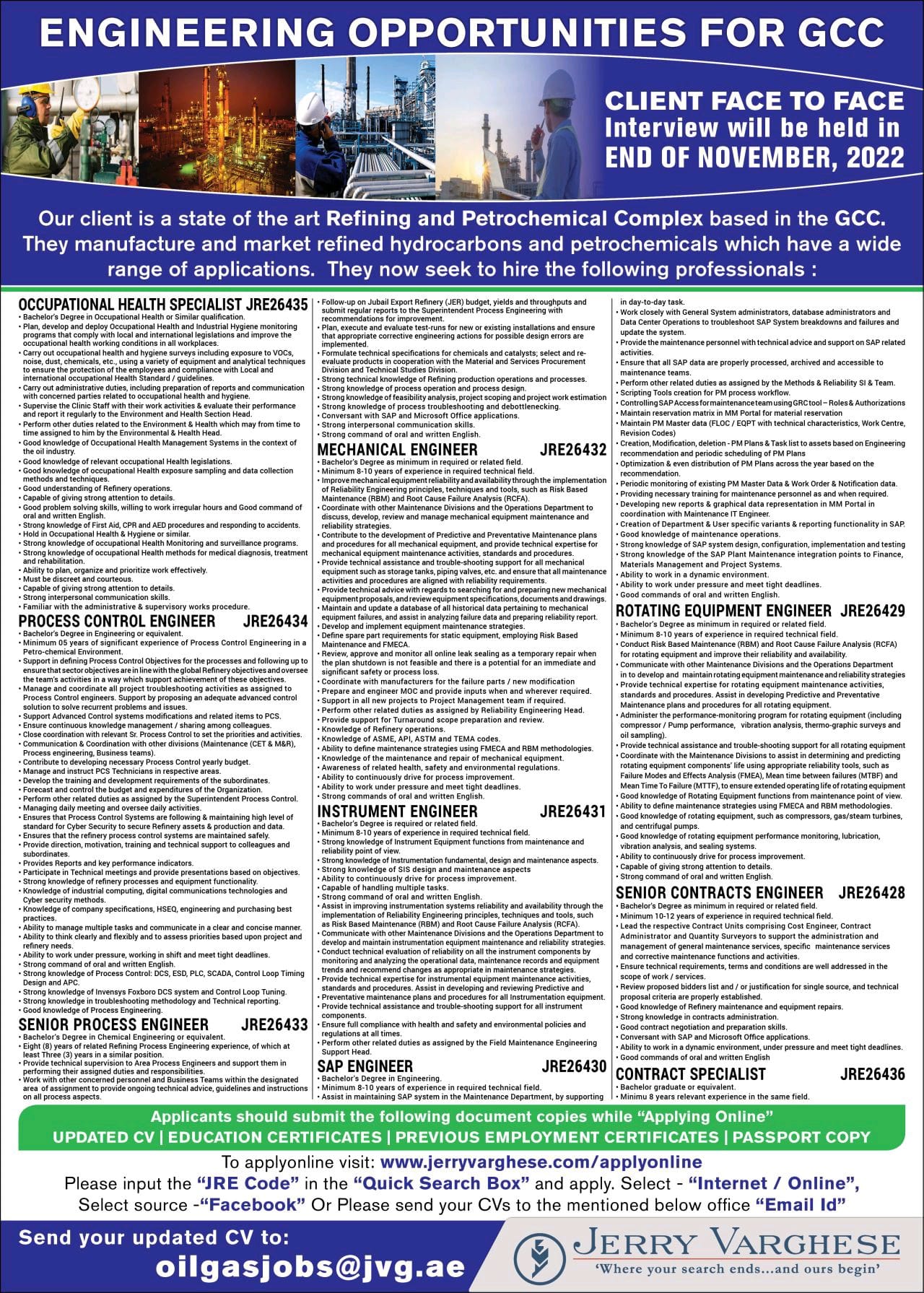 ENGINEERING OPPORTUNITIES FOR GCC