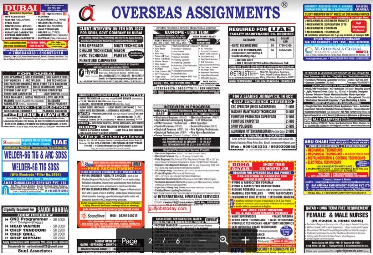 assignment abroad times 05th November 2022